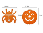 Dekoratívna girlanda halloween tekvica/pavúk papier dlhý 3 metre