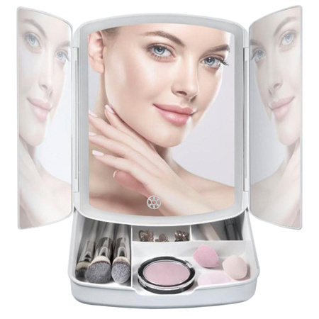 Miroir cosmétique lumineux à led pour le maquillage