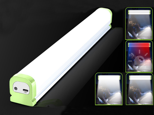 Led darbnīcas lampa ar magnētu āķi universāla uzlādējama baterija powerbank