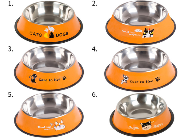 Metal anti-alunecare castron câine scrisori 1l