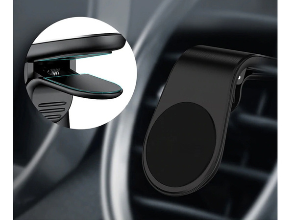 Magnetic car holder for phone grille