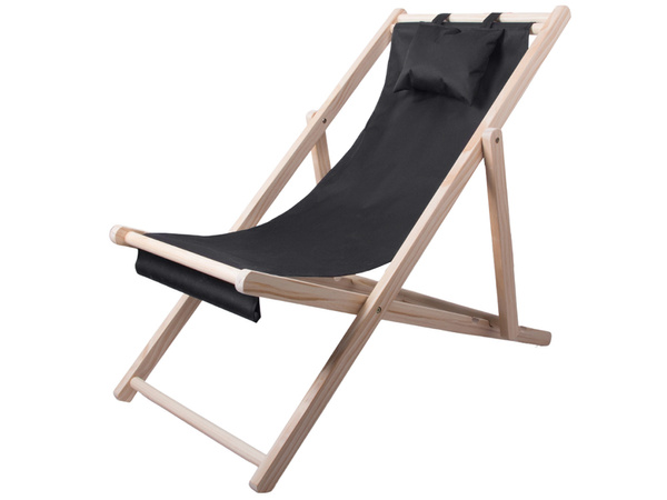 Chaise longue en bois chaise de plage chaise de jardin pliante coussin de plage