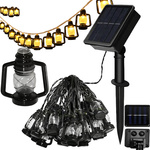SOLAR LED GARDEN LIGHTS GARLAND LANTERNS FOR BALCONIES TERRACES DECORATIVE
