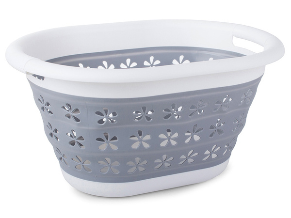 Laundry basket folding silicone bowl