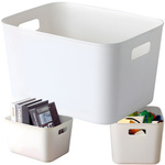 Storage container organiser basket with handles universal 32x25 cm