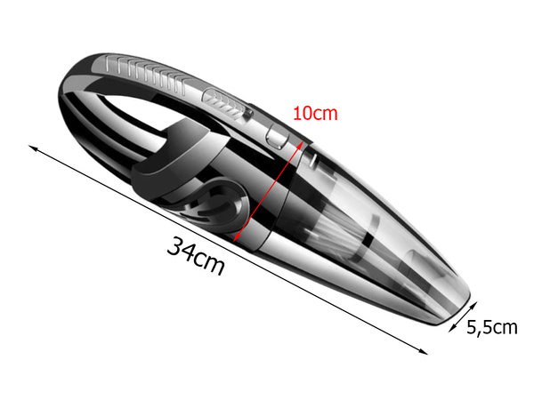 Aspirador de mano sin cable para coche usb recargable 120w