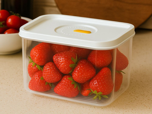 Lid container for food hermetic organizer for the kitchen 1000ml