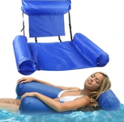 Colchoneta hinchable silla de natación agua piscina tumbona flotador