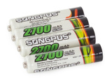 4 gab. Aaa r3 līdz 2700mah akumulatori