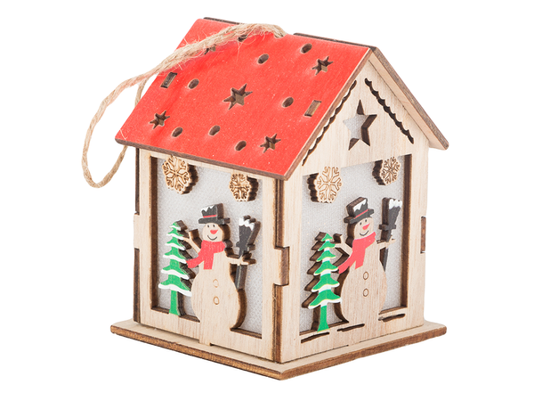 Holzlaterne hängend weihnachtsbaumbeleuchtung weihnachtsdekoration schneemann