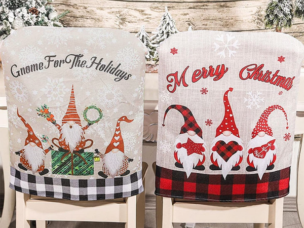 Chair back cover christmas decoration christmas decoration decoration