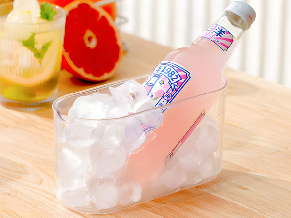 Tác na kocky ľadu s nádobou a vieckom silikónová forma na kocky ľadu