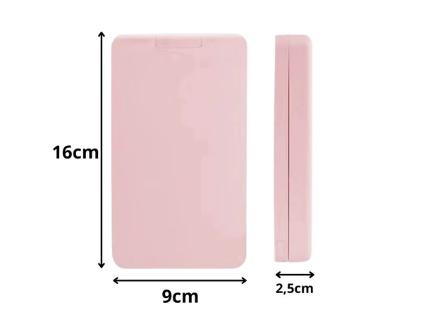 Led-es megvilágítású kozmetikai tükör sminkeléshez, összecsukható utazótükör