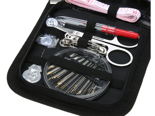 Sewing kit sewing case needles thread pins