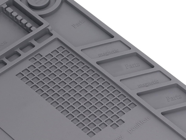 Silikónová servisná podložka na spájkovanie organizátor veľkej podložky 30x45 magnet