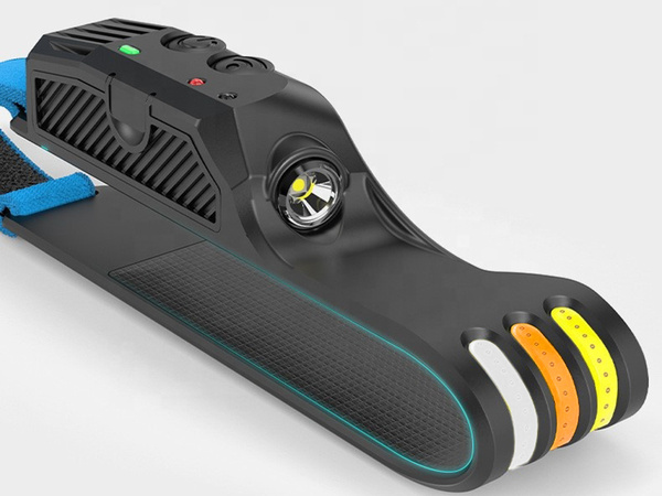 LATARKA CZOŁOWA CZOŁÓWKA LED AKUMULATOROWA USB Z CZUJNIKIEM RUCHU 3 PASKI