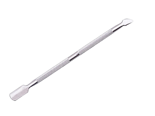 Stainless steel cuticle tip and scraper for hybrid cuticles