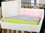 Clothes organiser underwear for wardrobe drawer white universal