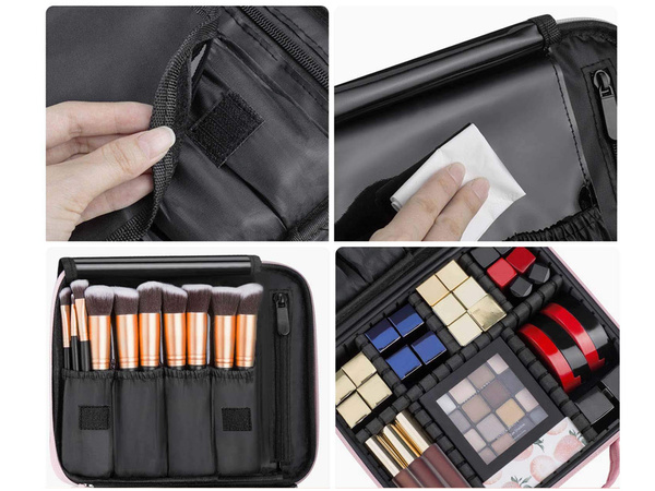 Vanity case cosmetics bag travel organiser casket suitcase bag