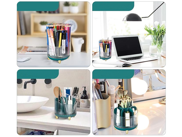Organizér na kozmetiku šperky otočný 360 na make-up štetce kazeta