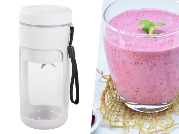 Blender portabil USB fără fir pentru smoothie, tocător de gheață, curea
