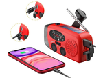 Radio taschenlampe wiederaufladbar solar dynamo kurbeln powerbank usb notfall