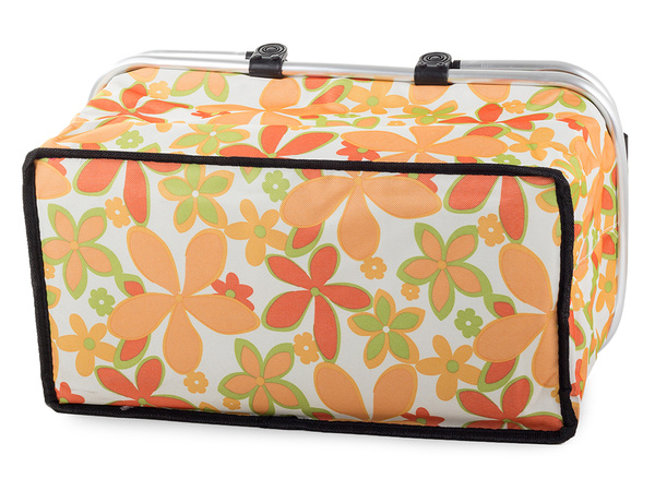 Thermal folding picnic basket insulating shopping basket