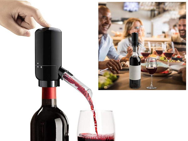 Electric wine dispenser led funnel pump liquid