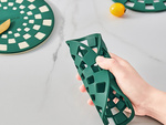 2pcs pots and pans silicone stovetop saucer tray