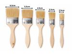 SET DE 5 PINCEAUX PLATS POUR PEINDRE LES MURS