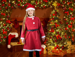 Chapeau du père noël pour fille