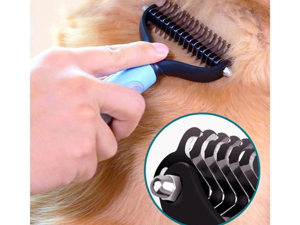 Trimmer fésű kefe eltávolítja a kutyaszőrt macskaszőrt