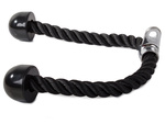 Rope handle for atlas lift for triceps