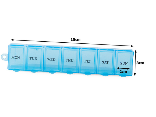 Medikamentenbehälter wöchentliche medikamentenkassette supplement organizer 7 tage