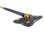 Rotary flat mop for floor cleaning with wringer hygienic