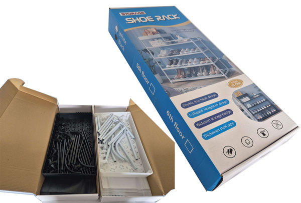 Schuhständer 5 etagen schuhständer metallschrank organiser mit regal