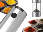 Electric salt and pepper grinder with adjustable coarseness control