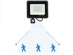 Proyector halógeno led 10w 6000k con sensor crepuscular ip66