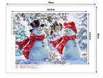 Broderie diamant set bonhomme de neige noël 5d