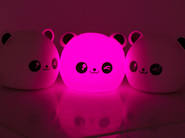 Viedol panda nočné svetlo rgb dotyk