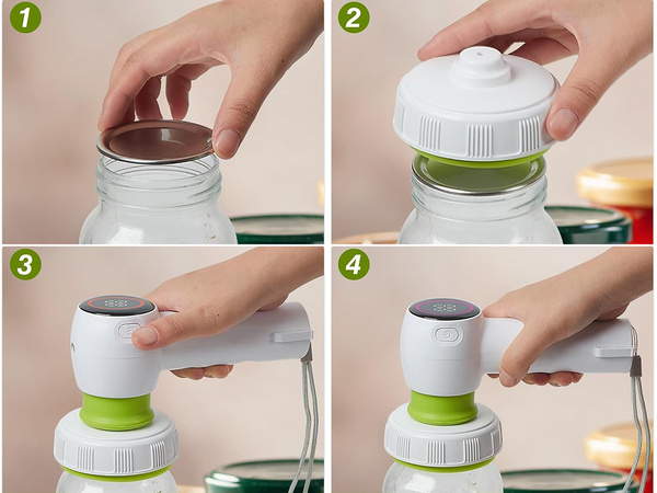 Lebensmittel-vakuumpumpe für vakuumbeutel gläser elektrisch + beutel