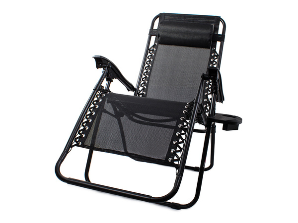 Folding beach chair zero gravity 2in1 touristic chair