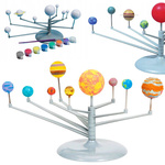 Kreatives malset sonnensystem lernmodell planeten 3d