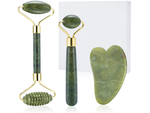 Jade facial massager roller set