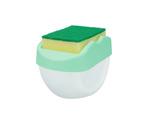 Dishwashing liquid dispenser sponge container