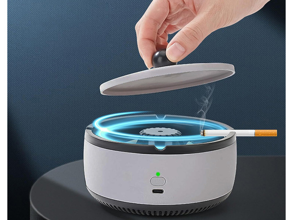 Cendrier intelligent pour voiture, nettoyant sans fumée auto-extinguible