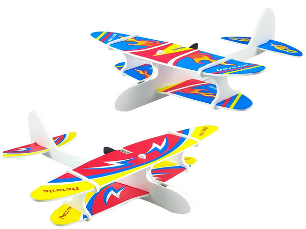 Avion en polystyrène mousse volante planeur led usb moteur fléchette