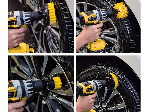 Sada leštiacich hubiek na vŕtacie kefy čistiace podložky 23 el.