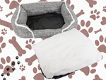 Hundebett weiches bequemes flauschiges bett mit kissen grösse xl