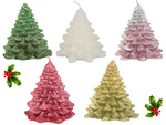 Bougie arbre de noël bougie boîte de noël décorative
